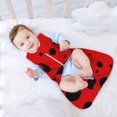 Salouo Ladybug Pattern Print Baby Sleep Sack Wearable Blanket for