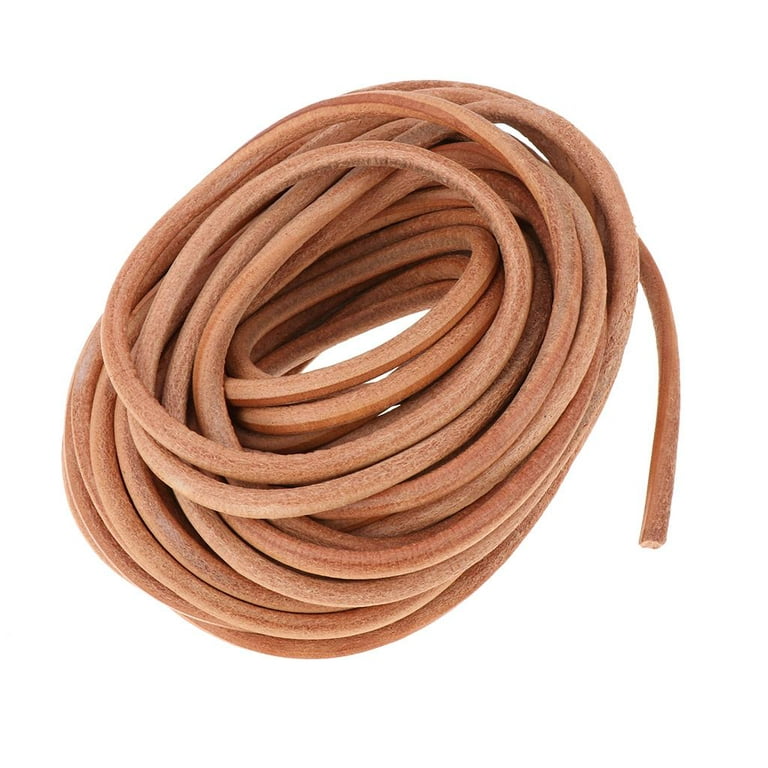 Cords Craft Round Leather Cord for Jewelry Making Bracelets Necklace DIY  Crafts and Hobby Projects Strings 6 mm Roll of 5 Meters
