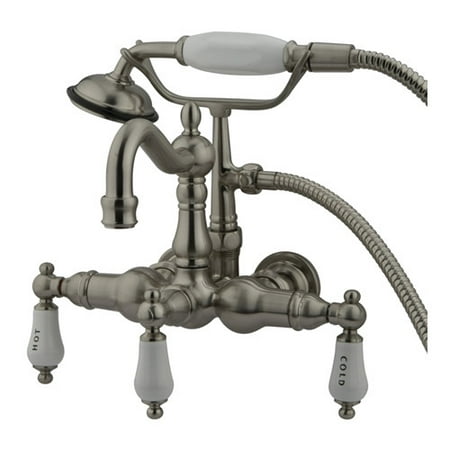 UPC 663370047039 product image for Kingston Brass CC1009T8 3-3/8 Wall Mount Clawfoot Tub Filler with Hand Shower | upcitemdb.com
