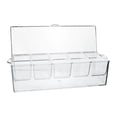 thumbnail image 1 of Yuarrent Caja transparente para condimentos, recipiente para especias de cocina fácil de limpiar de gran capacidad con 5 compartimentos extraíbles para Organizadores de utensilios de cocina Yuarrent HA021530-00, 1 of 1
