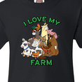 thumbnail image 4 of Inktastic I Love My Farm with Happy Farm Animals Youth T-Shirt, 4 of 5