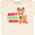 thumbnail image 4 of Inktastic Merry Chrismukkah Cute Baby Reindeer with Lights Boys or Girls Baby Bodysuit, 4 of 5