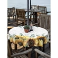 thumbnail image 2 of Outdoor Tablecloth with Umbrella Hole for Patio/Picnic/Party/Camping, Sunflower Eucalyptus Waterproof Table Cloth Round Cover Washable, Farmhouse Weeping Botanical (Dia 54"), 2 of 8