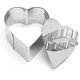 thumbnail image 2 of Stainless Steel Love Heart Small Mousse Cake Rings Dessert Molds Pastry Baking, 2 of 3