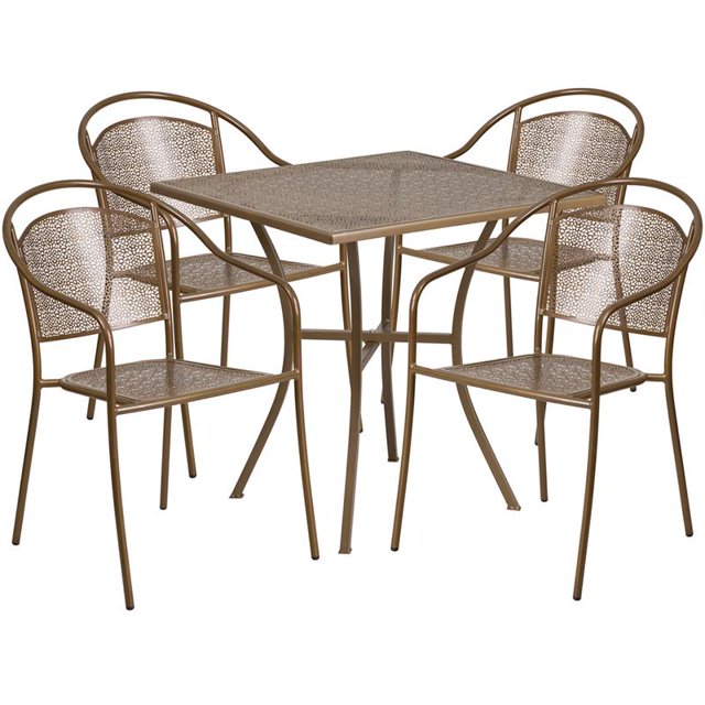 Ensemble de Table de Patio Blanc de 28 M2