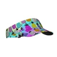 thumbnail image 2 of Xecao Graffiti Pineapples for Adult Sun Cap offers versatile sun protection with adjustable Velcro for a secure fit., 2 of 8