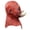 B, variant on Adult Orc Mask Halloween Costume Party Latex Half Head Mask Vintage Goblin Face Cover One Size