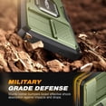 thumbnail image 4 of Tongate Shockproof Rugged Kickstand Cover for Samsung Galaxy S24, Green, 4 of 8