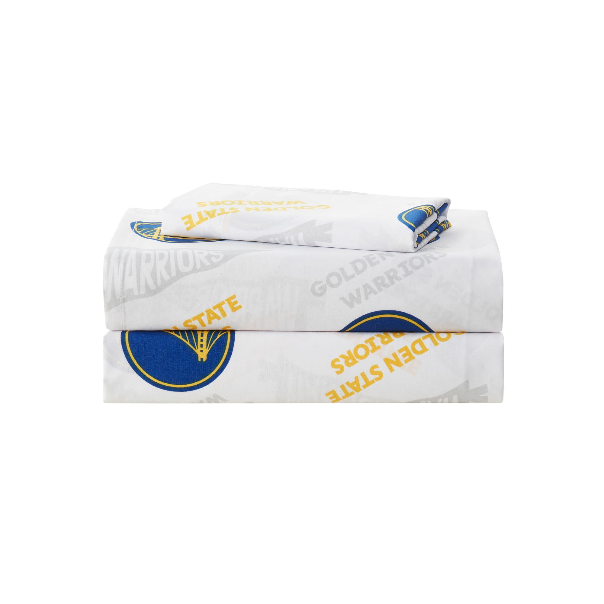 NBA Officially Licensed Golden State Warriors Microfiber Bed Sheet Set - Twin