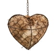 thumbnail image 2 of Refillable Handmade Fiber Bird Nesting Heart with Natural Jute and Hemp Fiber for Hummingbirds and Chickadees Winter Refuge and Hanging Garden Outdoor Decor, 2 of 6