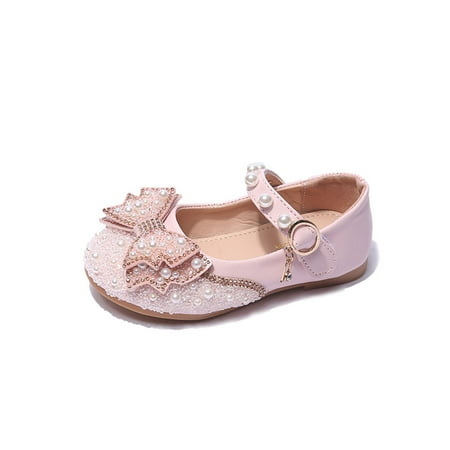 

Eashi Girls Princess Sequins Party Sandals Fashion Bow Girls Non-Slip Sandals Princess Shoes Glitter Princess Sandals Bowknot Sweet Shoes