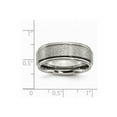 thumbnail image 4 of Titanium Ridged Edge 8mm Satin and Polished Band, 4 of 8