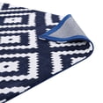 thumbnail image 5 of Modway Alika Abstract Diamond Trellis 8x10 Area Rug in Ivory and Navy, 5 of 7