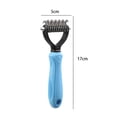 thumbnail image 5 of Pet Brush Stainless Steel Dematting Pet Comb Cat Shedding Tool Dog Comb, 5 of 5