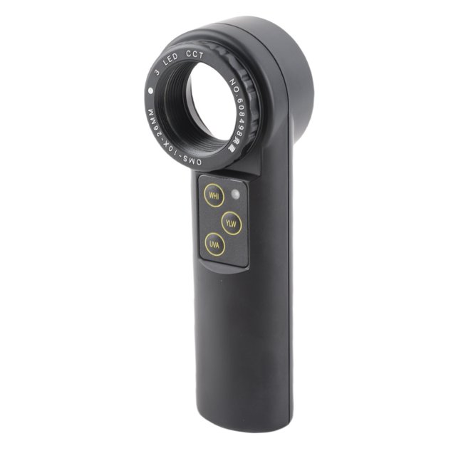 Lupa De Bucle Para Joyería, Lupa Portátil Con 2 Luces LED, Lentes De Vidrio De Doble Capa Para Reloj, Joyeros Para Sellos, Antigüedades, Gemas, Lectura,