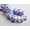 4# Blue, variant on U8MO 10pcs 10mm Cube Flower Patterns Ceramic Porcelain Loose Beads for Jewelry Making-24# Purple