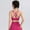 rose, variant on Sports Bra for Women, Scoop Neck Crisscross Back Padded Low Impact Bras Tops for Workout Yoga Gym（white XL）