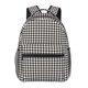 thumbnail image 1 of Easygdp Houndstooth Black And White Mochila Ergonómica Versátil para Laptop - Múltiples Bolsillos, Correas Ajustables, Unisex para Escuela, Viajes y Actividades al Aire Libre-One Size, 1 of 5