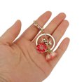 thumbnail image 5 of Unique Bargains 1 Pc Handbag Charms Keychains Durable Flower Bag Accessories Red, 5 of 5