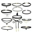 thumbnail image 2 of rygai 1 Set Choker Necklaces Hollow Out Lace Black Sexy Cut-out Chokers for Party,G, 2 of 8