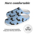 thumbnail image 6 of Yiaed Dachshund Dog Print Slippers Fuzzy Warm Cozy Slippers Non Slip House Slippers For Indoor Outdoor Slippers House Slippers-35/36, 6 of 7