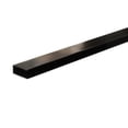 thumbnail image 4 of Shower Door 38" W x 72" H Single Panel Frameless Fixed Shower Door, Open Entry Design in Matte Black, 4 of 6
