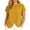 Yellow, variant on Gaexia Women Solid Round Neck Buttoned Slit Blouse Sleeveless T Shirt Casual Top (Yellow,L)