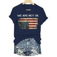 thumbnail image 5 of ORT 4th of July Shirts Women American Flag T Shirts American Flag T-Shirts Tops Crewneck Summer T-Shirt(Navy,S), 5 of 6