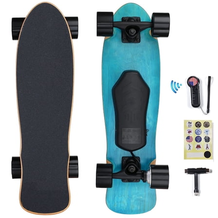 H2S-01A  Electric Skateboard, 350W Peak, Max 12.5 Mph& 5 Miles Range, Wireless Remote Control