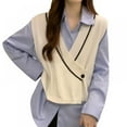 thumbnail image 5 of [BRAND FACTORY PRICE!]Sweater Vest for Women V Neck Sleeveless Top Pullover Knitwear Top Loose Fit Women's Clothing, 5 of 10
