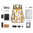 thumbnail image 4 of Yiaed Honey Bee Set Print Lightweight Backpack Travel Backpacks Hiking Daypack for Women Men, 4 of 5