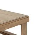thumbnail image 6 of GDF Studio Andrae Outdoor Acacia Wood Square Coffee Table, Brown Wash, 6 of 7