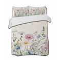 thumbnail image 2 of Quilts Twin XL Size, Spring Floral Soft Comforter Bedding Set for Bed, Watercolor Herbs Summer Botanical Rustic Lightweight Quilted Bedspread with Pillow Cover(2 Pieces) for All Season, 68x98 Inch, 2 of 6