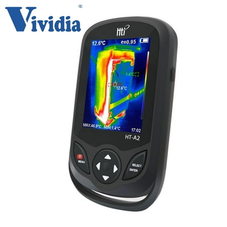 Vividia HT-A2 IR Infrared Thermal Imaging Camera Resolution 320x240 with 3.2" Color Display Screen Temperature Range -4~572°F Pocket Size