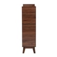 thumbnail image 4 of Baxton Studio Delaire 8-Shelf Wood Shoe Cabinet in Walnut Brown, 4 of 11
