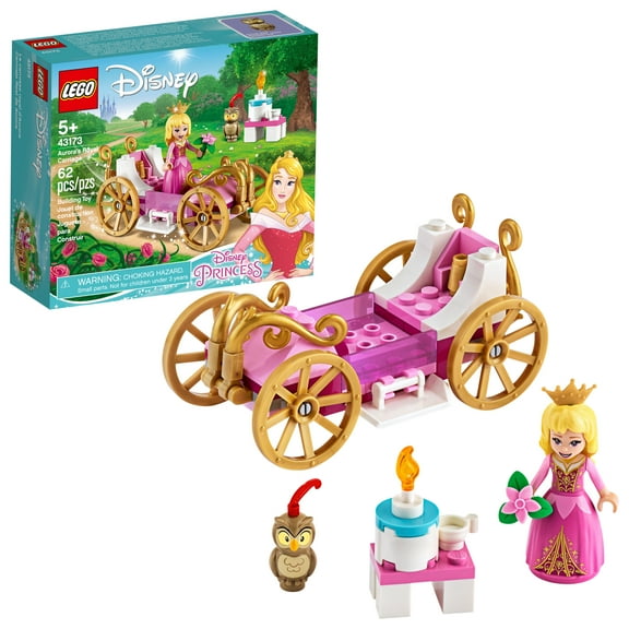 LEGO Disney Aurora’s Royal Carriage 43173 Princess Building Kit (62 Pieces)
