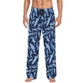 thumbnail image 7 of FORMRS Mens Pajama Pants with Pockets Cotton Sleepwear Lounge Bottoms Sizes S-2XL, Watercolor Shark Pattern, 7 of 7
