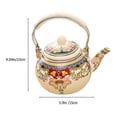 thumbnail image 3 of Vintage Water Kettle Enamel Tea Kettle Household Teapot Water Boiling Kettle with Handle, 3 of 4