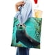 thumbnail image 4 of Otter Bolso de tela con estampado de lienzo para mujer, bolsa de compras reutilizable y estética, con cremallera interior, regalo para mujer,40*45cm., 4 of 6