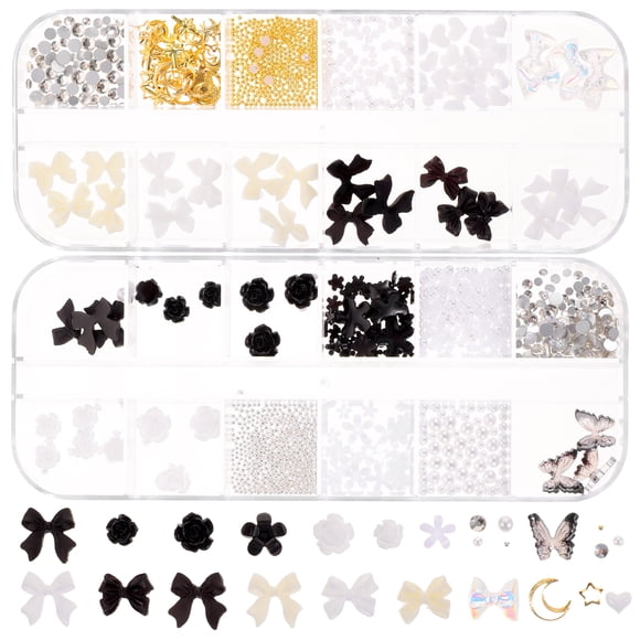 GOOHOCHY 2 Boîtes de Joies en Diamants Imitation pour Filles, Ornements pour Filles Bricolage pour Femmes