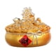 thumbnail image 1 of Escultura coleccionable de cenicero chino para decoración de interiores del hogar. Dorado C, 1 of 9