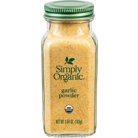 Simply Organic Garlic Powder  Shelf-Stable  3.64 oz Bottle