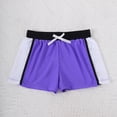 thumbnail image 7 of Sholeno Girls 2 Piece Bathing Suit Racer Back Swimsuit with Boyshorts Athletic Swimwear Rash Guard Purple 16, 7 of 7