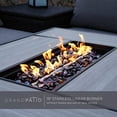 thumbnail image 4 of Grand Patio Outdoor 5-Piece Patio Conversation Set with Fire Pit Table, Luxury 4-Seats Wicker Patio Furniture Sectional Sofa/Chair with Thick Cushions, Gray, 4 of 10