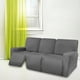 thumbnail image 4 of Funda protectora suave y fácil de usar para sofá o sillón. 8 rebanadas gris oscuro, 4 of 8