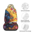thumbnail image 3 of Lsque Colorful Daisy Sunflower Cow Pattern Car Seat Covers for Front Seats , Waterproof Seat Covers for Cars, Sporty Front Seat Covers,Car Seat Cover Protector Front Seats, 3 of 5