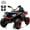 Red, variant on Joyracer 24V 4x4 Kids ATV Electric 4-Wheeler with Leather 2-Seater, 24 Volt Ride on Toys for Big Kids w/ Kneepads, 4x200W Motors, Bluetooth Music, Green