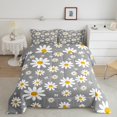 thumbnail image 2 of jejeloiu Cartoon Cute Floral Bedding Comforter Set,Kawaii Daisy Blossom Twin Comforter Sets,Gray White Bedding Set For Girl,Ultra Soft Home Decor Reversible,2-Piece, 2 of 8