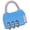 Blue, variant on Eye Catching Travel Lock for Backpacks and Luggage Business Metal Suitcase Lock Lock Easy to Use