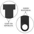 thumbnail image 3 of OUNONA 2Ud Accesorio Para Motocicleta Anillo Cerradura Para Correa De Casco Negro Estable, 3 of 6